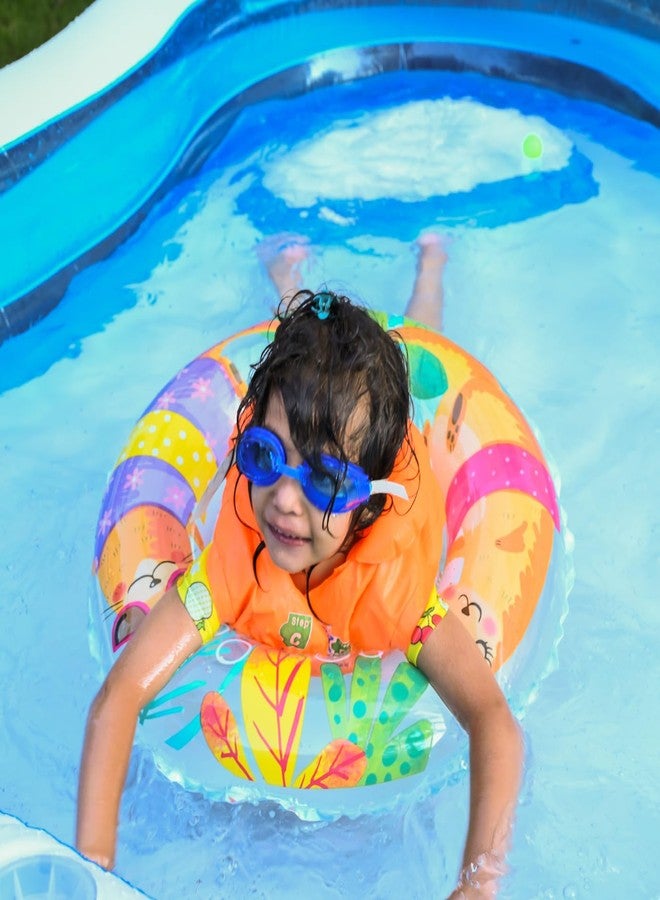 بوكسو عوامات بوكسو القابلة للنفخ، أنابيب سباحة، حلقات، ألعاب حفلات الشاطئ وحمام السباحة للأطفال والكبار والصغار (متعددة الألوان، حلقة سباحة) - Image 1